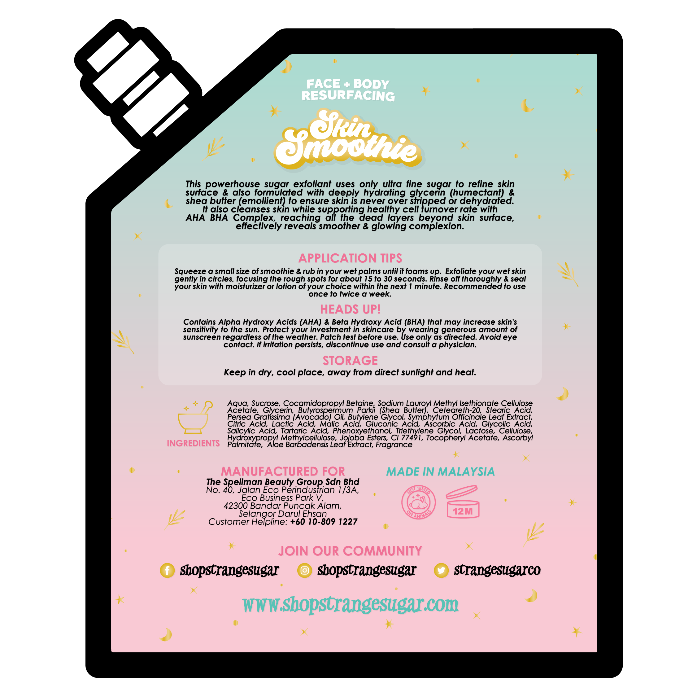 SKIN SMOOTHIE POUCH MOCKUP ILLUSTRATION-02